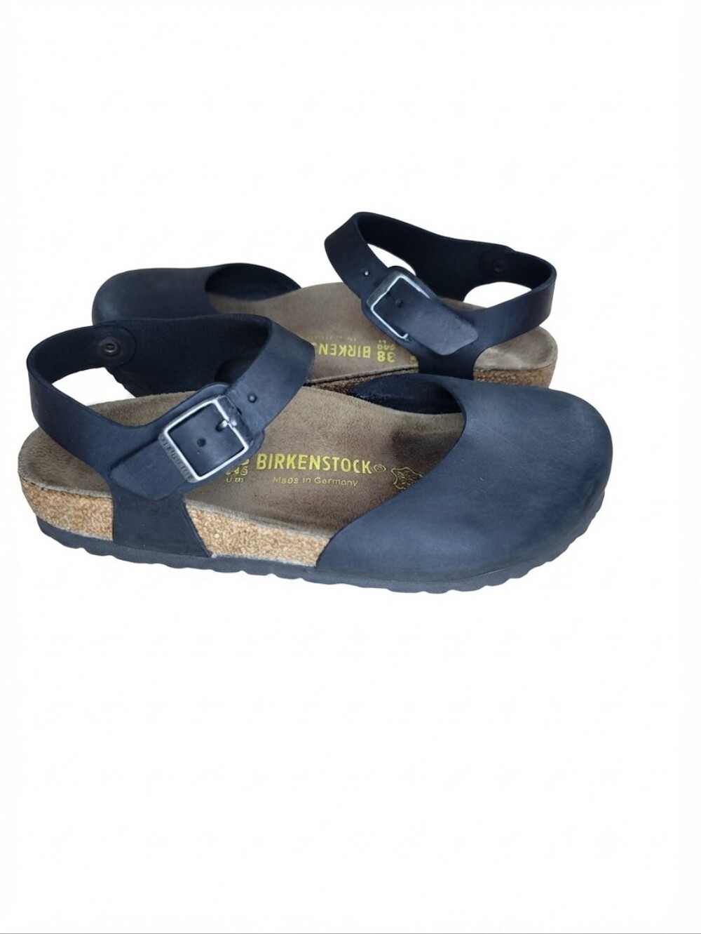 Birkenstock Messina mary jane sandals women size 38 black leather Gorpcore